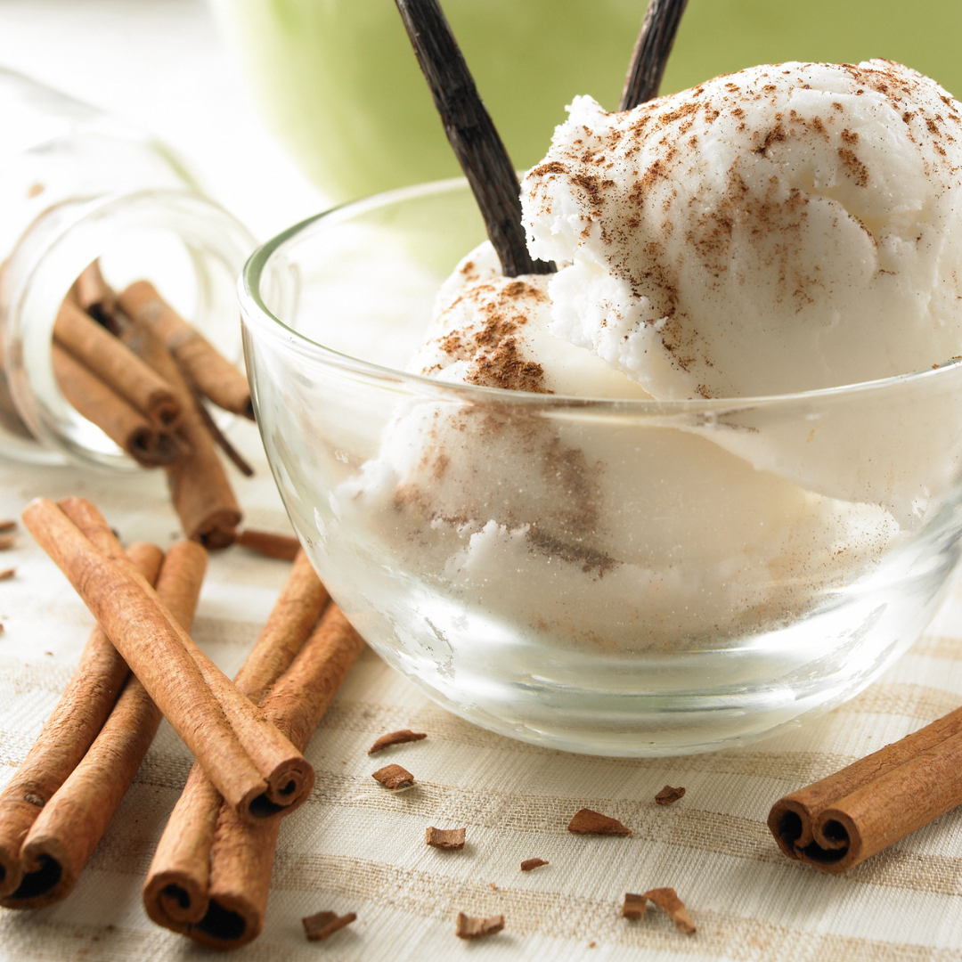 recette de glace à la cannelle maison