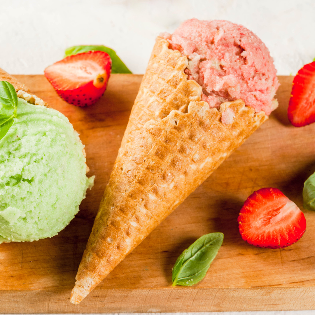 Recette de Glace Maison Originale - My Deliciosa  - Glace Fraise-Basilic