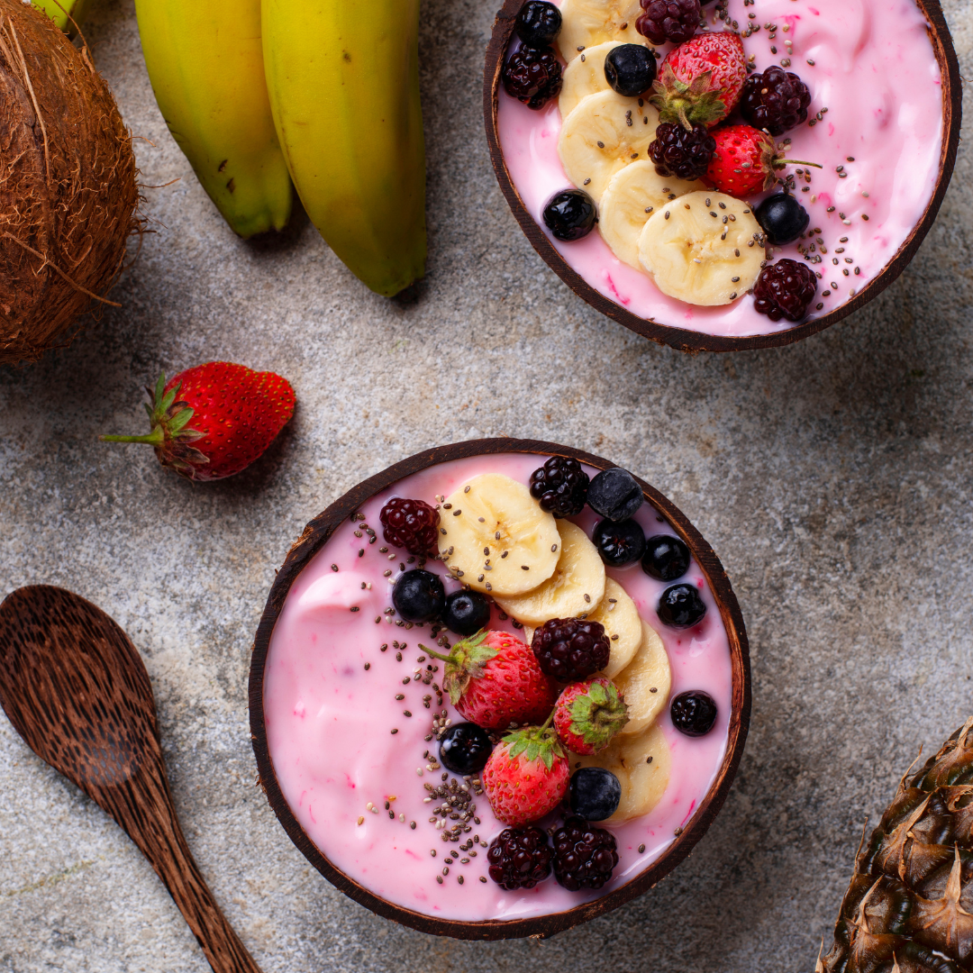 Recette de Yaourt Glacé aux Fruits Rouges - machine à glace et sorbetière MY DELICIOSA 