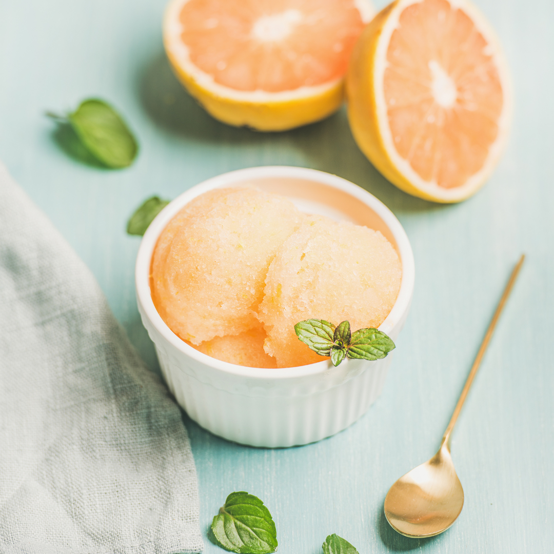 Recette de glace healthy : Sorbet Pamplemousse et Gingembre